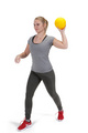 Softplay 柔软度3级 圆形训练用瑜伽球健美排球 健身球 带插针