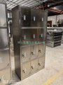 肇庆市不锈钢储藏柜四门不锈钢更衣柜定做推拉式开启多层储物柜生产
