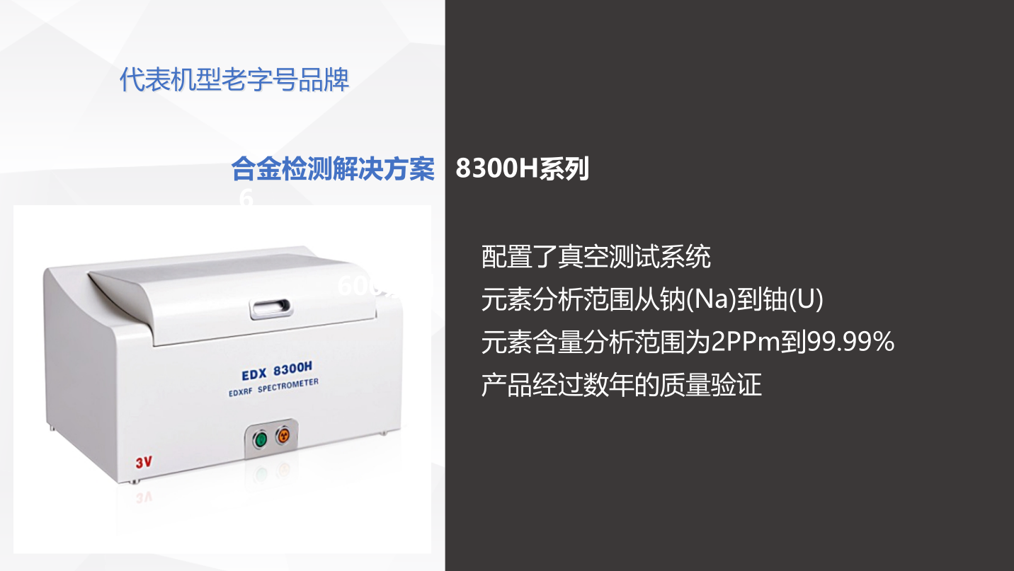 EDX 8300H能量色散 X 熒光光譜儀