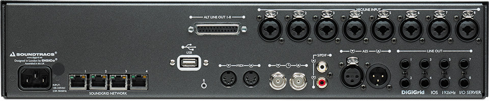 DiGiGrid IOS-XL SoundGrid DSP服务器以太网音频接口