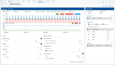 ErgoLAB HRV心率变异性分析模块