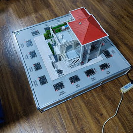 物聯網智能家居實訓沙盤智能家居沙盤電動門窗電動窗簾空調電視智能家居沙盤