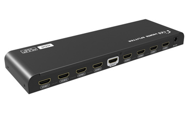 朗强4K60hz的hdmi分配器1进8出带EDID智能分辨率管理