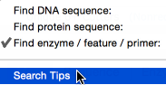 SnapGene——酶、特征或引物的查询