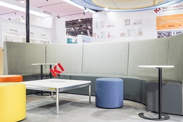 KI家具第63届高等教育博览会力推环保PP5材料家具 践行绿色校园战略