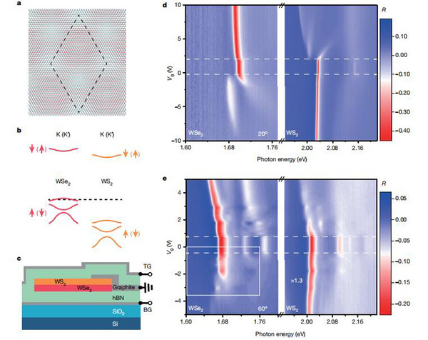 Nature：WSe2/WS2超晶格中的低温光电与磁光性质新研究进展