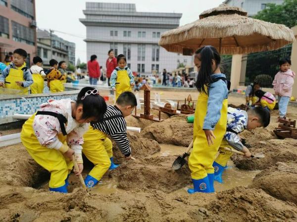 安徽当涂县举办幼儿园自主游戏开放周活动