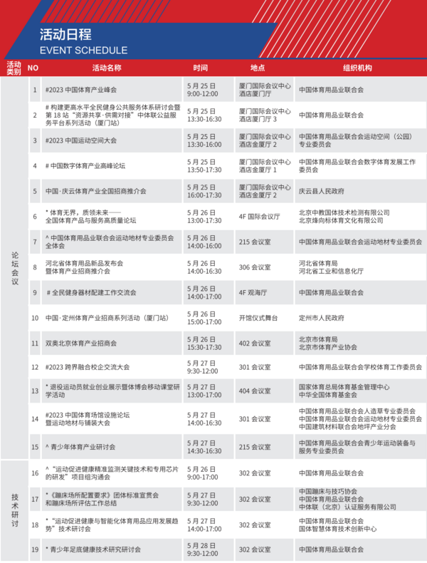 2023中国体博会“打卡指南”