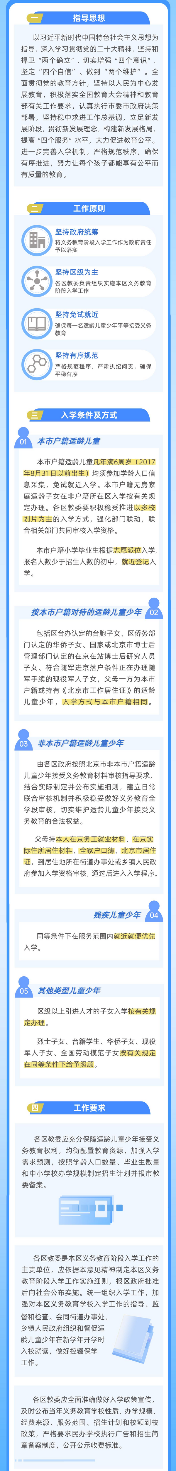 2023年北京市义务教育阶段入学政策发布