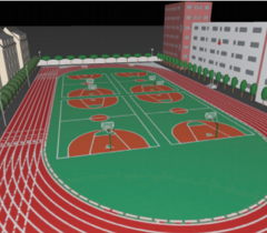 上海市静安区升级学校体育场地灯光设施