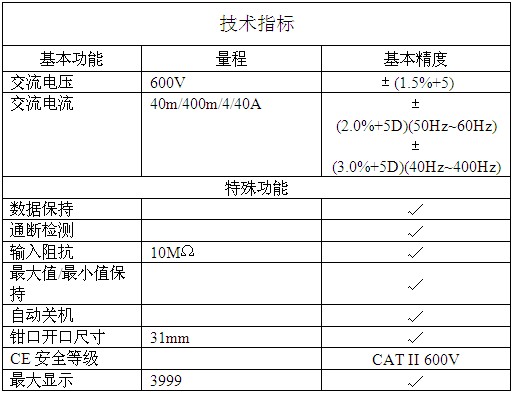 漏电流钳型表ET-3500A