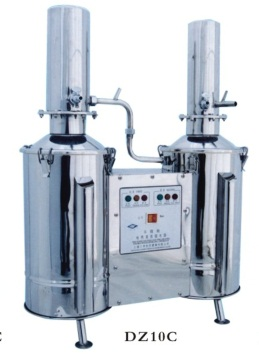 断水自控全不锈钢电热蒸馏水器 不锈钢双重蒸馏水器